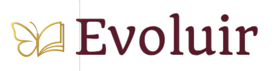 Livro aberto com borboleta dourada, simbolizando conhecimento e transformação.